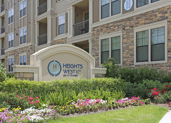 Property Signage at Heights West 11th, Houston