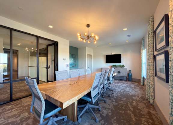 Conference room with a long table at McCarty Commons, San Marcos, 78666