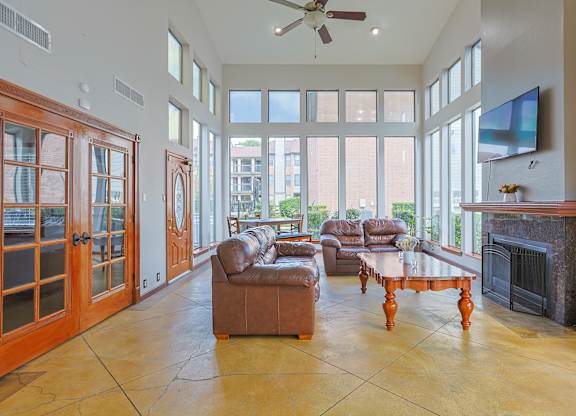 Fireplace at Brook Meadow Village, Texas, 78758
