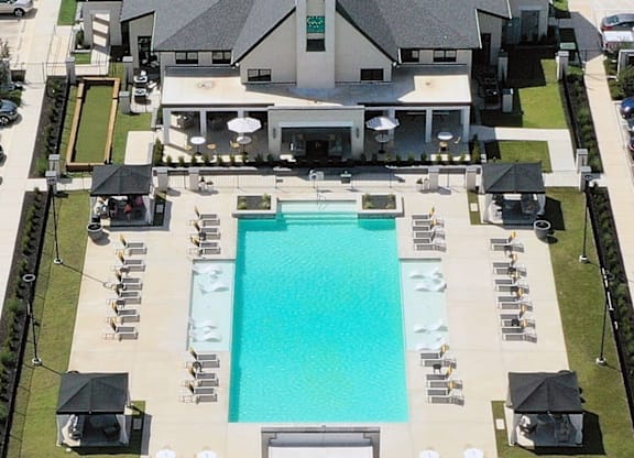 a view of the pool from above at the hyatt regency at The Fitzroy San Marcos, San Marcos