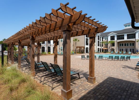 Swimming Pool With Relaxing Sundecks at Abberly Crossing Apartment Homes by HHHunt, South Carolina