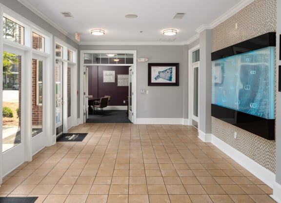 Hallway Interior To Business Center at Abberly Village Apartment Homes, West Columbia, South Carolina