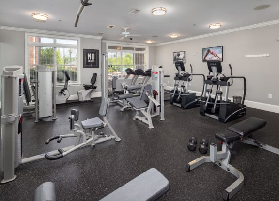 Two State-Of-The-Art Fitness Facility With Yoga And Strength Training at Abberly Village Apartment Homes, West Columbia, South Carolina