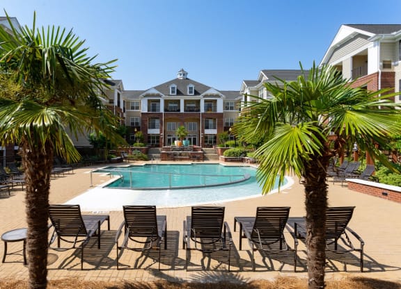 Breathtaking Pool View at Abberly Village Apartment Homes by HHHunt, West Columbia, South Carolina