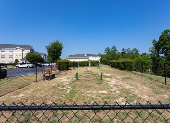 Ample And Open Dog Park With Agility Equipment at Abberly Village Apartment Homes, West Columbia, SC