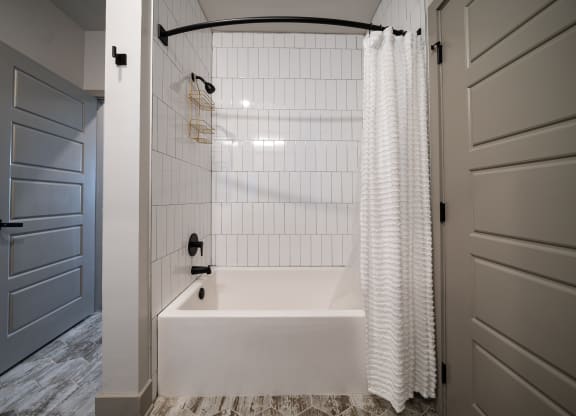 the master bathroom | nathan homes at Abberly Foundry Apartment Homes, Nashville, TN