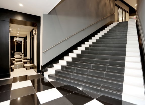 Staircase at Abberly Onyx Apartment Homes, Georgia, 30033
