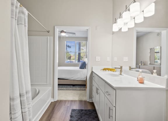 bathroom at West Ashley Apartment Homes, Charleston, SC 29414