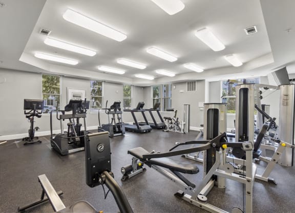 fitness center at West Ashley Apartment Homes, Charleston, 29414