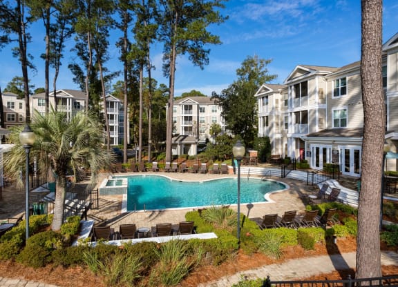 swimming pool at West Ashley Apartment Homes, Charleston, SC