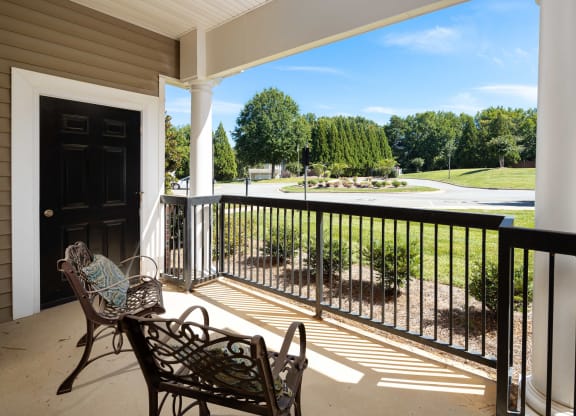 Private Balcony with Views at Abberly Woods Apartment Homes, Charlotte, NC