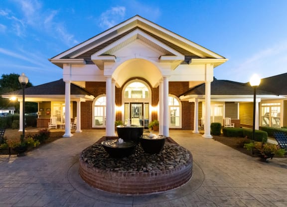Exterior of Clubhouse Building at Abberly Woods Apartment Homes, North Carolina