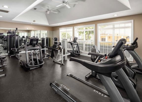Fitness Center at Abberly Woods Apartment Homes, Charlotte, NC 28216