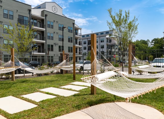 a hammock walkway at the enclave at woodbridge apartments in sugar land, tx at Abberly Riverwalk Apartment Homes, Tennessee, 37228