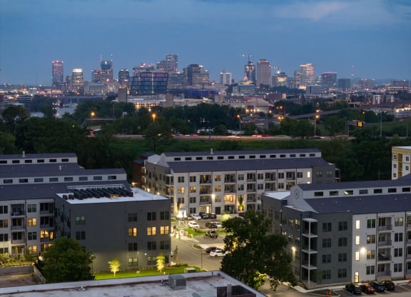 a view of the minneapolis skyline at Abberly Riverwalk Apartment Homes, Nashville, TN, 37228