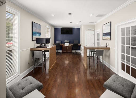 Business center at Abberly Grove Apartment Homes, Raleigh, NC