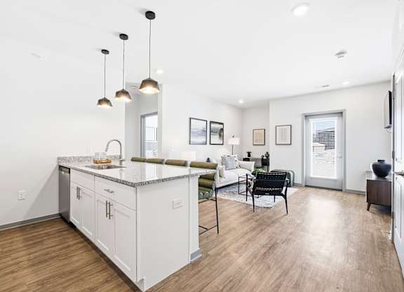 Kitchen at The Retreat at Marysville Apartments in Marysville, OH