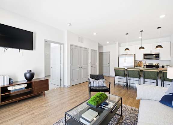 Living Area at The Retreat at Marysville Apartments in Marysville, OH
