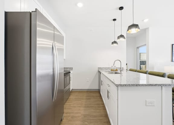 Kitchen at The Retreat at Marysville Apartments in Marysville, OH