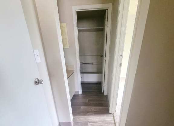 a look down the hall from the master bedroom