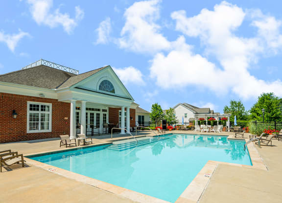 the swimming pool at our apartments