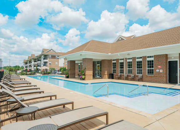 the swimming pool at our apartments