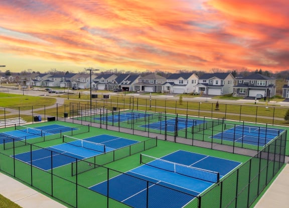 Pickleball Courts at The Strand at Beulah Townhomes