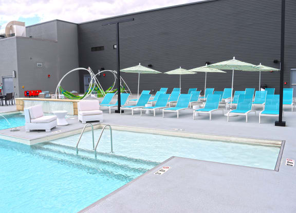 Pool Lounging Area