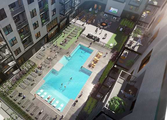 the galaxy at polaris apartments swimming pool in polaris near columbus ohio