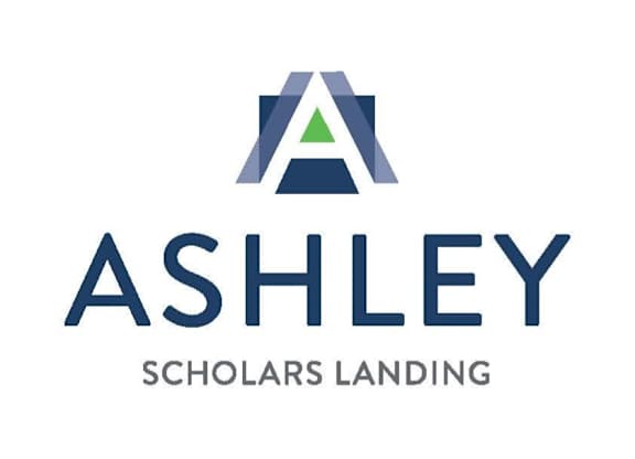 The image is a logo for a company named Ashley, which is associated with scholarships.
