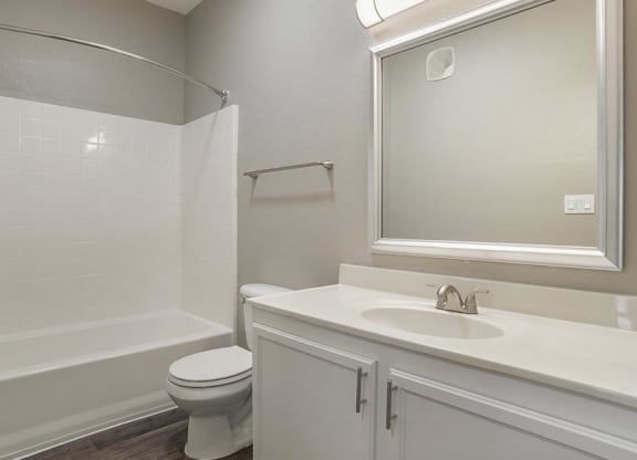 oak 2x2 bathroom