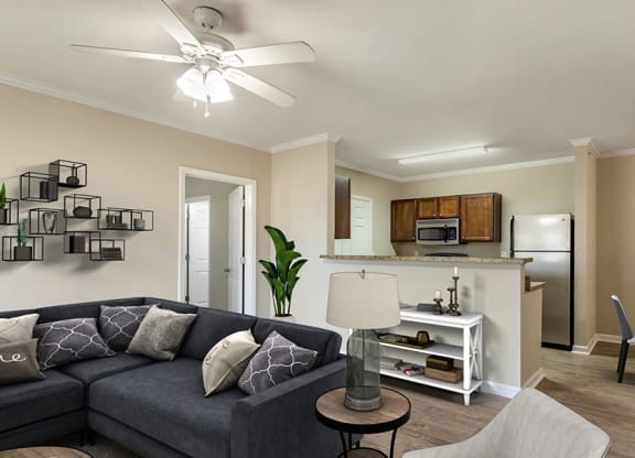 Living Room and Eat-in Kitchen at Chenal Pointe at the Divide, Arkansas, 72223