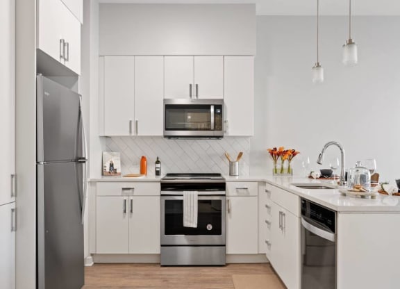 Kitchen Appliances at 23rd Place Apartment, Chicago, Illinois