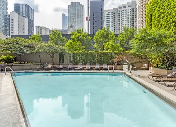 Pool View at Asbury Plaza, Chicago, IL, 60654