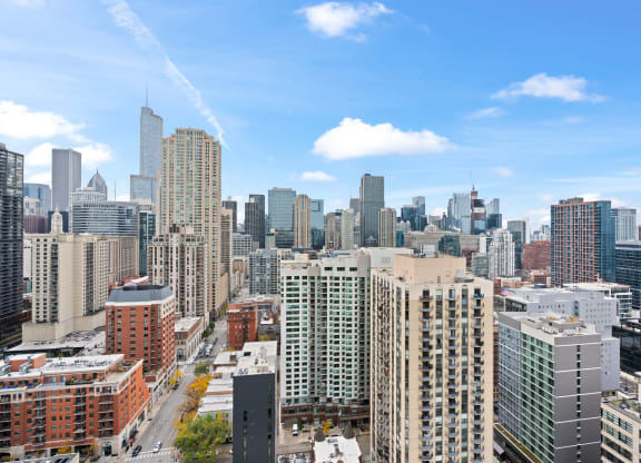 Buildings View at Asbury Plaza, Chicago