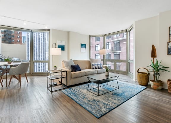 Wood Inspired Plank Flooring at Elm Street Plaza, Chicago