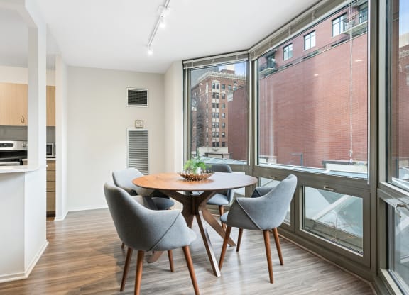 Elegant Dining Space at Elm Street Plaza, Chicago, Illinois