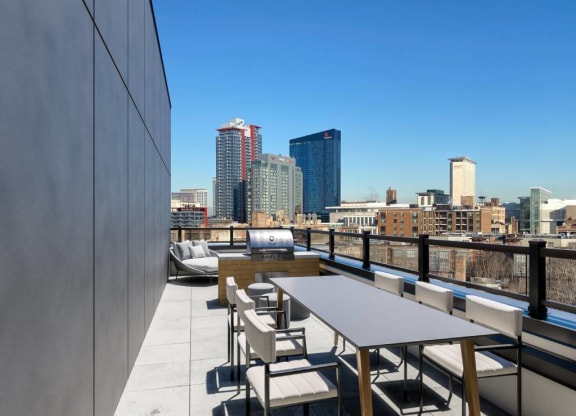 Grill Deck at 23rd Place Apartment, Illinois, 60654
