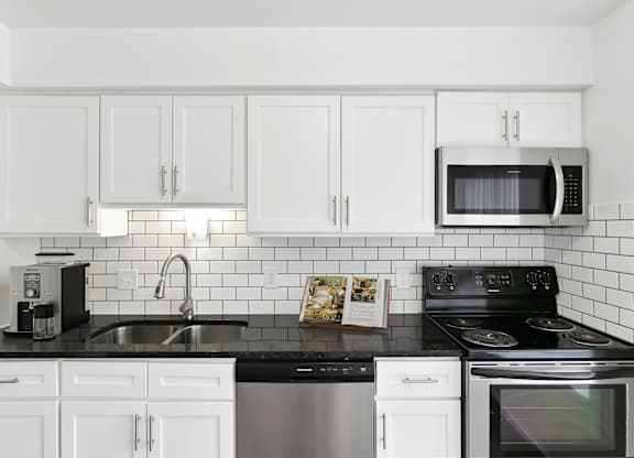 Fully Equipped Kitchen at The Village of Hyde Park, Detroit, MI, 48207