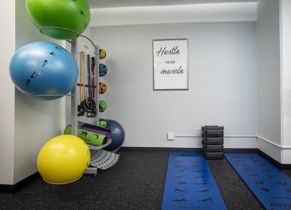 Fitness Center With Modern Equipment at Twin Towers, Chicago, 60615