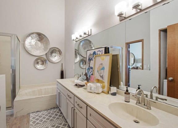 Luxurious Bathroom at Seasons Villas, Woodbury, 55125