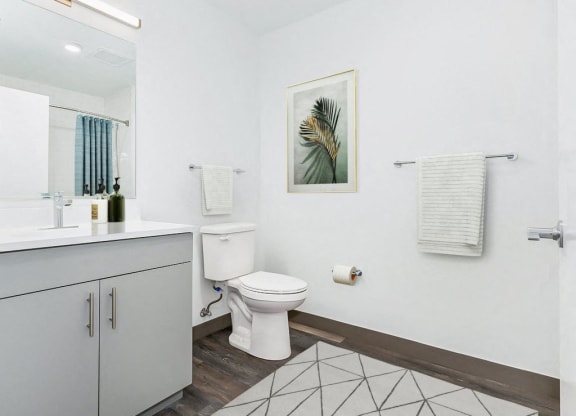 a bathroom with a toilet and a sink and a mirror