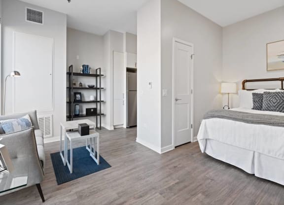 Bedroom Interior at 23rd Place Apartment, Illinois