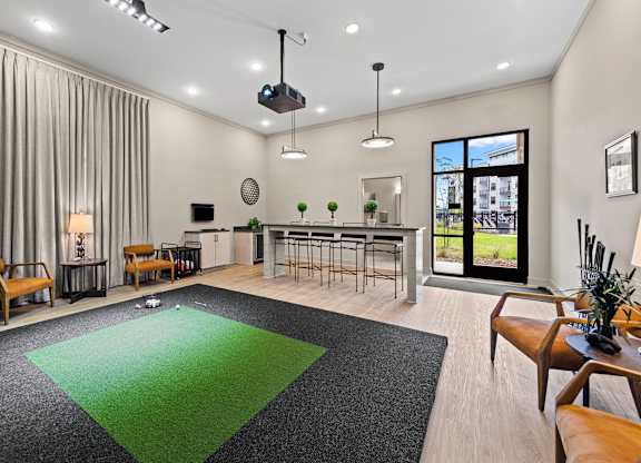 Modern Golf Simulator at Views at Flowers, Clayton, 27527