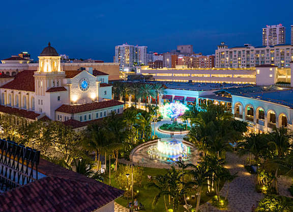 CityPlace at night