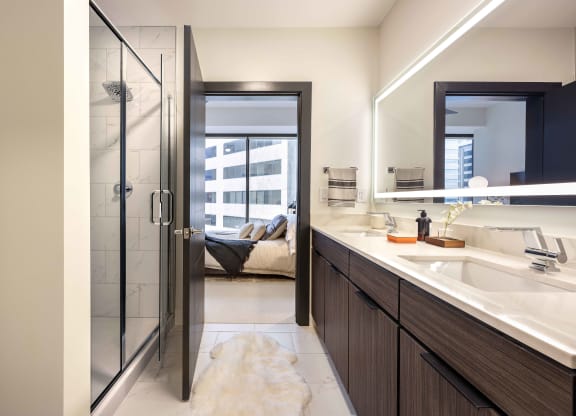 Master Bath at 220 Meridian, Indianapolis, IN 46204