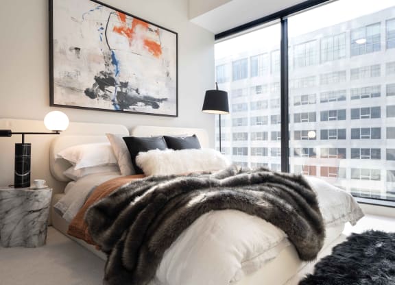 Master Bed at 220 Meridian, Indianapolis, IN 46204