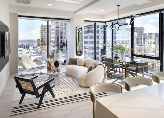 Main Living Area at 220 Meridian, Indianapolis, IN 46204