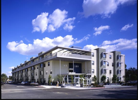 a rendering of the building at Helix at University Village, California, 91766