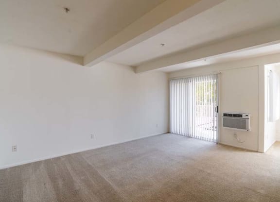 an empty room with a door and a window at Mountainview Venture, Covina, 91722